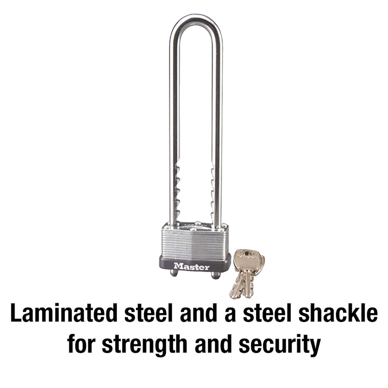 Master Lock 1-3/4 in. W Steel Warded Locking Padlock