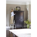 Cosco 39.37 in. H X 18.5 in. W X 23.62 in. D 225 lb. capacity 2 step Aluminum Folding Step Stool