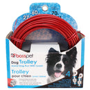PDQ Red Tie-Out Vinyl Coated Cable Dog Tie Out Large