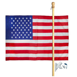 US FLAG SET NYLON2.5X4FT