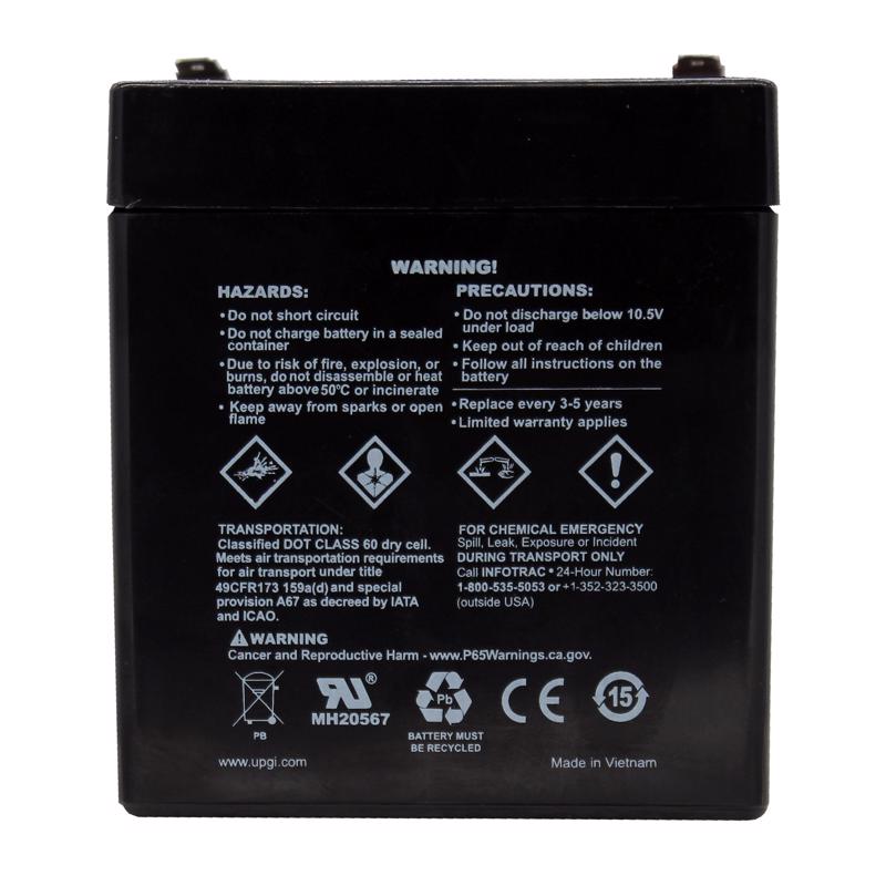 UPG UB1250 5 amps Lead Acid Battery