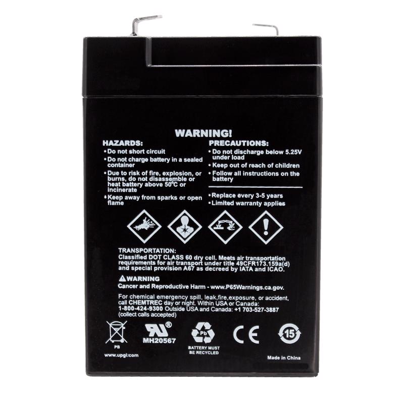 UPG 4.5 Ah 6 V Lead Acid Automotive Battery