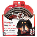 PDQ Silver Tie-Out Vinyl Coated Cable Dog Tie Out X-Large