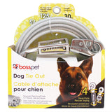 PDQ Silver Tie-Out Vinyl Coated Cable Dog Tie Out X-Large