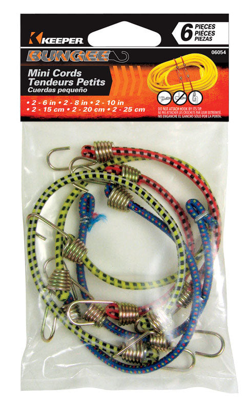 MINI BUNGEE CORDS 6 PCS