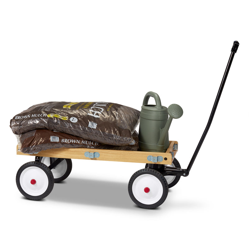 Radio Flyer Town and Country Toy Wagon Wood Red