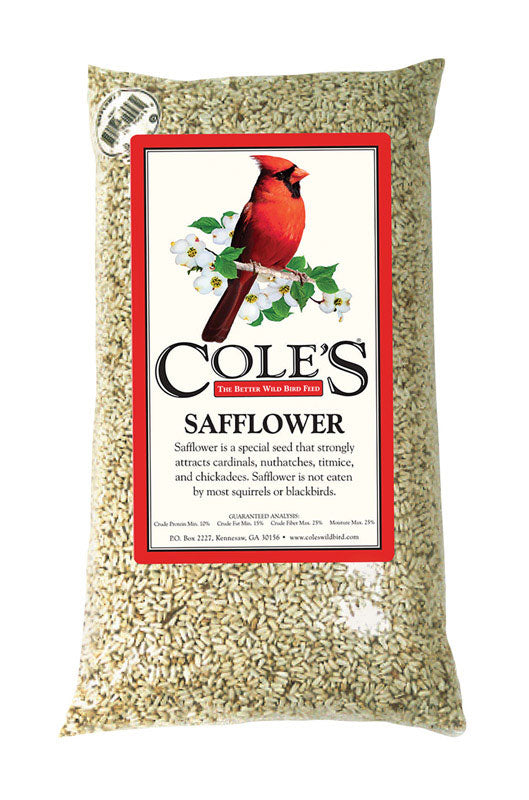 Cole's Assorted Species Safflower Seeds Wild Bird Food 10 lb