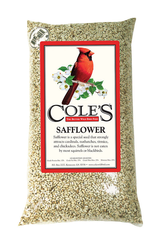 Cole's Assorted Species Safflower Seeds Wild Bird Food 20 lb