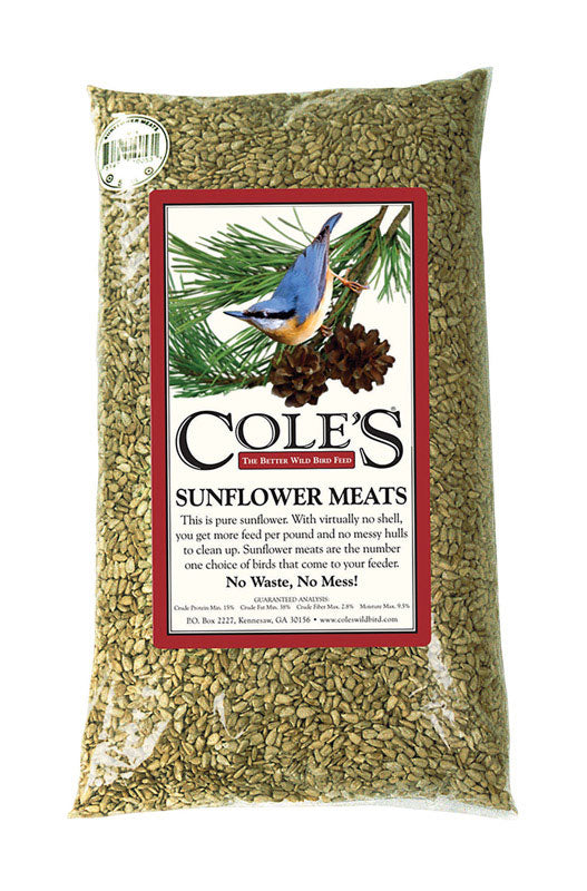 Cole's Assorted Species Sunflower Meats Wild Bird Food 5 lb
