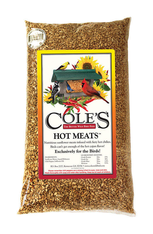 Cole's Hot Meats Assorted Species Sunflower Meats Wild Bird Food 10 lb