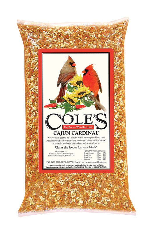 Cole's Cajun Cardinal Assorted Species Sunflower Meats Wild Bird Food 5 lb