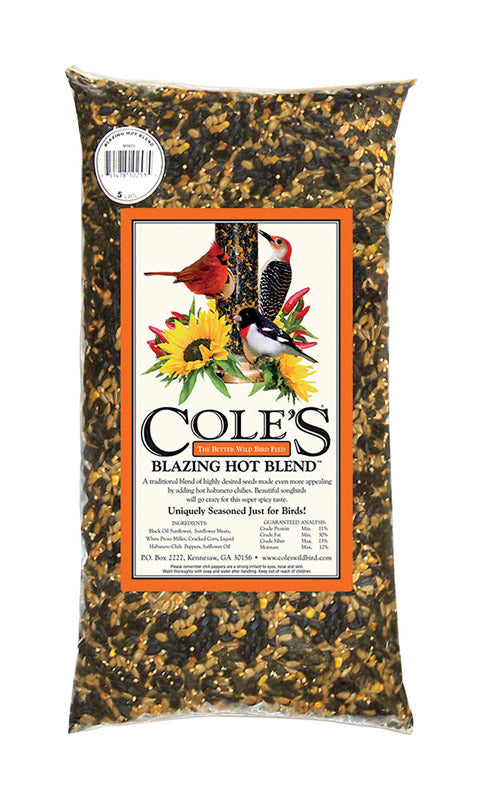 Cole's BH05 Blazing Hot Blend Bird Seed, 5-Pound