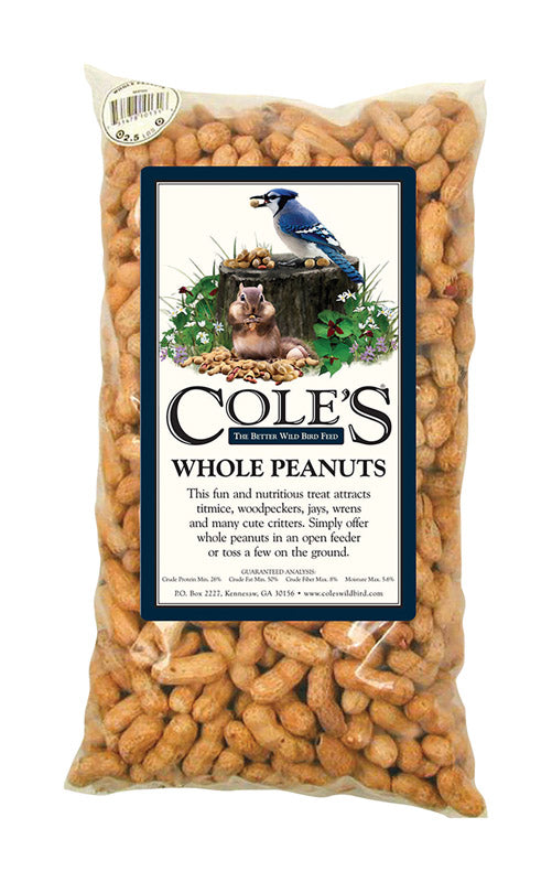 Cole's Assorted Species Whole Peanuts Wild Bird Food 2.5 lb