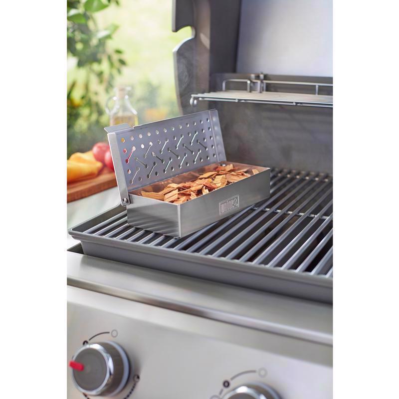 Weber Stainless Steel Pellet Smoker Box 9.7 in. L X 4.7 in. W For Weber Q 200/2000 Series