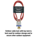 Master Lock 3/16 in. W X 36 in. L Steel 4-Pin Cylinder Locking Cable