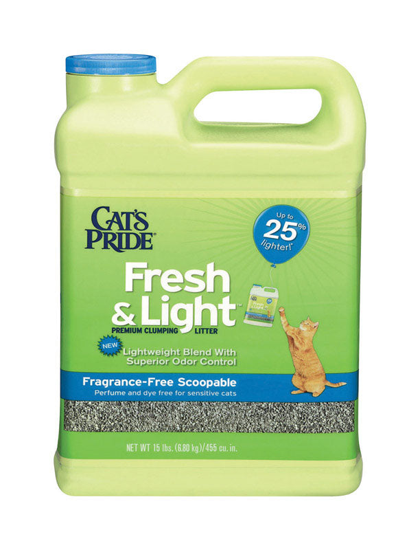 Cat's Pride Fresh & Light No Scent Cat Litter 15 lb