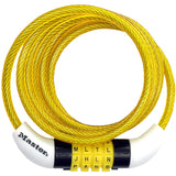 Master Lock 1/4 in. W X 5 ft. L Vinyl Covered Steel 4-Dial Combination Locking Cable