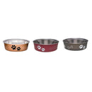PET BOWL DOG ASSORTD LRG