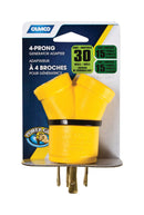 Camco 30 amps RV Generator Outlet Adapter 30-15A 1 pk