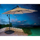 Living Accents 10 ft. Tiltable Tan Offset Umbrella