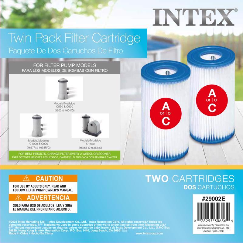 Intex Krystal Clear Pool Filter Cartridge 8 in. H X 4.25 in. W X 4.25 in. L