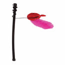 Chomper Kylies Brights Assorted Plush/Rope Feather Mouse Rattlers Large 1 pk