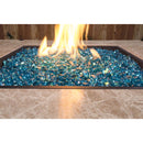 Bond Manufacturing Bodega Blue Gloss Glass Fire Pit Lava Glass