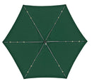 Living Accents 9 ft. Tiltable Hunter Green Solar Market Umbrella