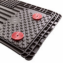 WeatherTech Trim-To-Fit Gray Thermoplastic Elastomer Auto Floor Mats 4 pk