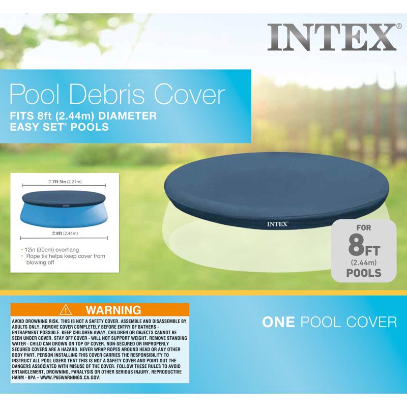 Intex Easy Set Pool Cover 3 in. H X 96 in. W X 9.625 in. L