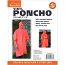 PONCHO VINYL 50"X80"ORNG