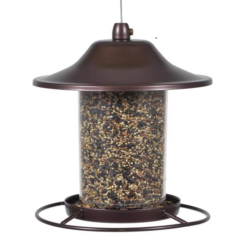 Perky-Pet Wild Bird 2 lb Metal/Plastic Panorama Bird Feeder 1 ports