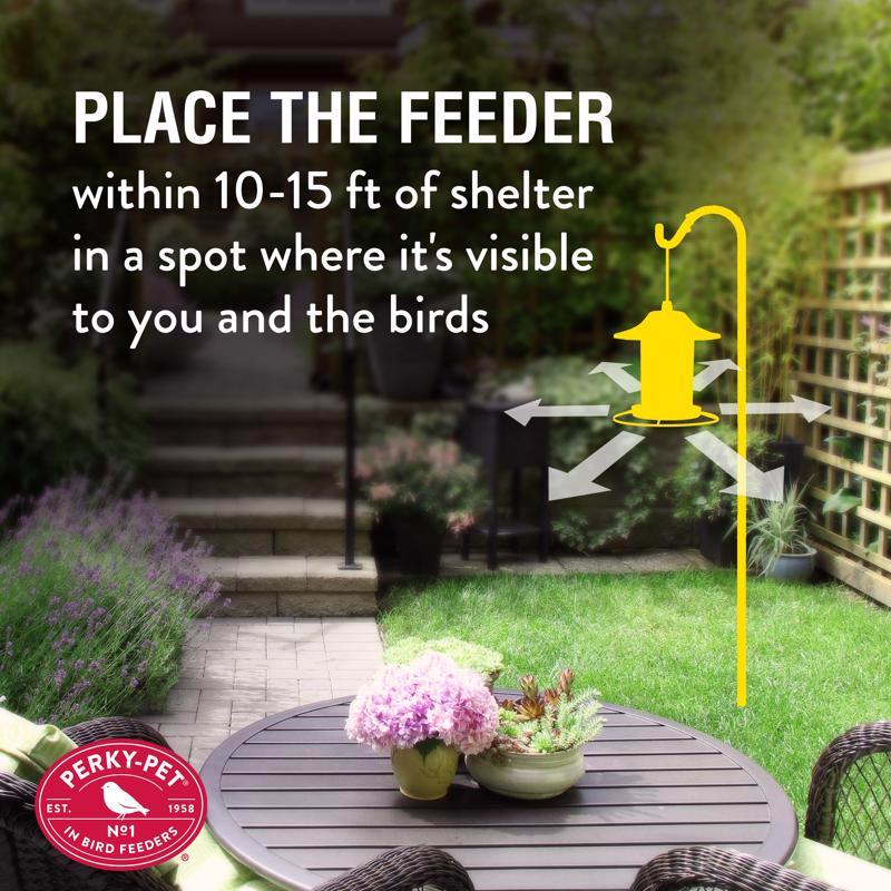 Perky-Pet Wild Bird 2 lb Metal/Plastic Panorama Bird Feeder 1 ports