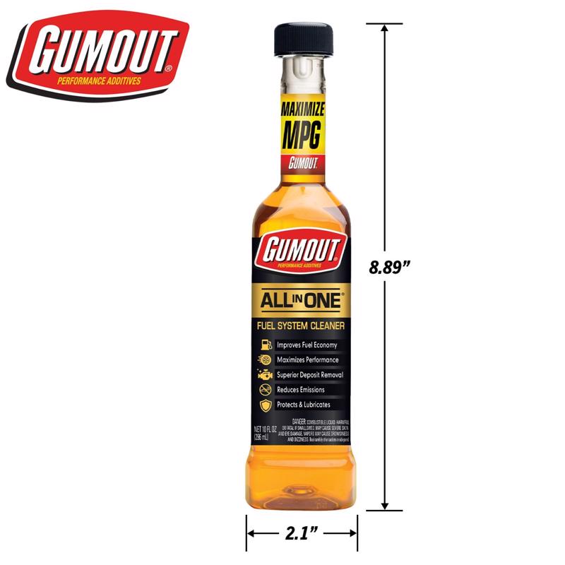 Gumout All-In-One Gasoline Fuel System Cleaner 10 oz