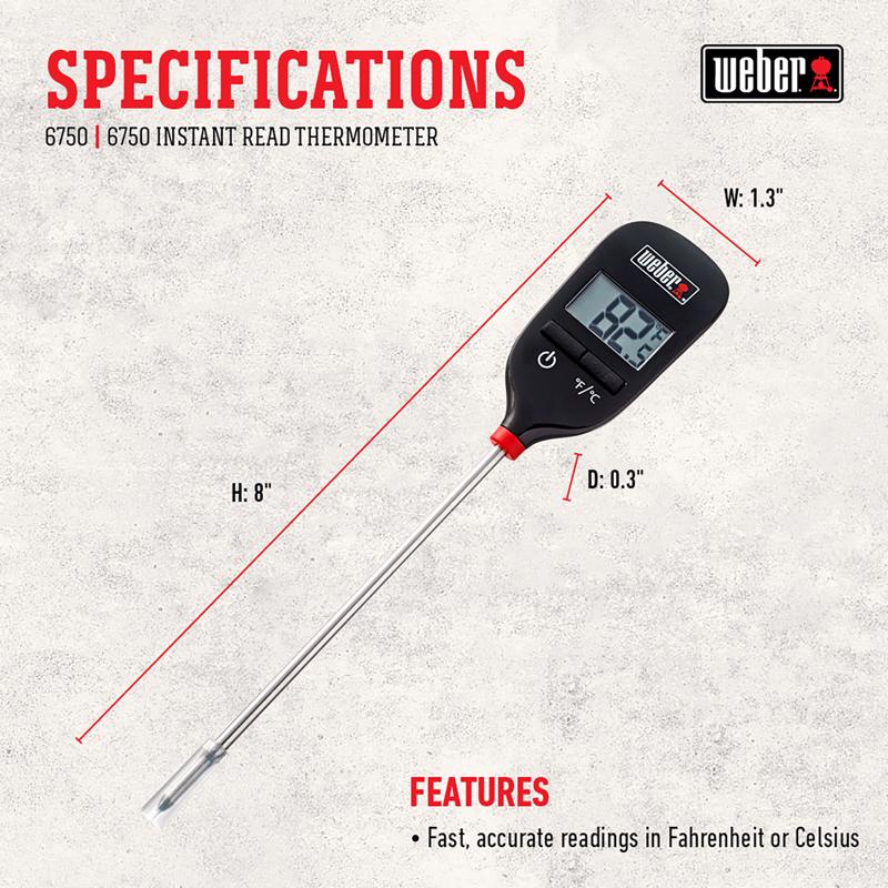 Weber Instant Read Digital Meat Thermometer