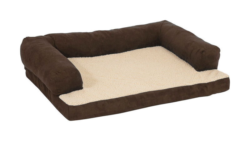 PET BED BROWN LG 25X35"