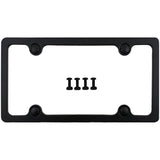 Custom Accessories Black ABS License Plate Frame