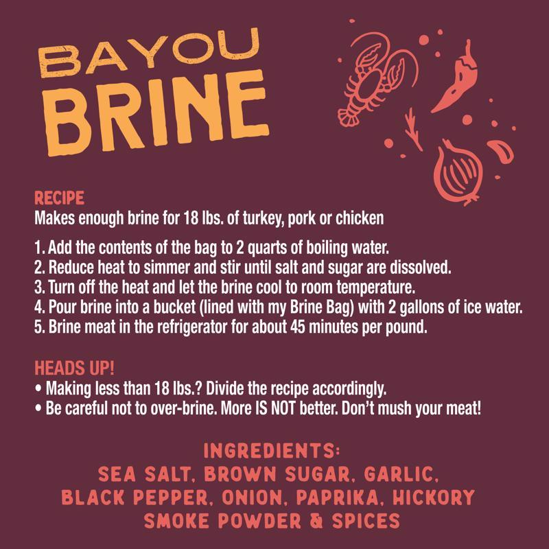 Chef J's BBQ Provisions Bayou Brine Mix 16 oz