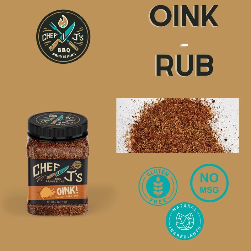 Chef J's BBQ Provisions Oink BBQ Rub 7 oz