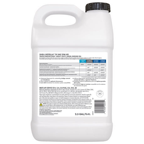 Shell Rotella 15W-40 Diesel Heavy Duty Engine Oil 2.5 gal 1 pk