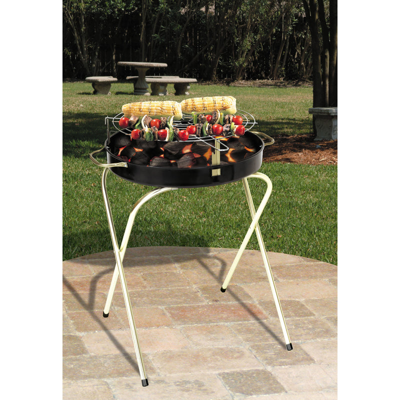 Marsh Allen 18 in. Fold-A-Matic Charcoal Grill Black