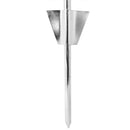 PDQ Silver Tie-Out Stake Metal Dog Tie Out Stake Large