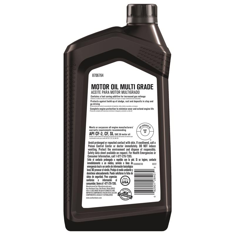 Ace SAE 30 4-Cycle Motor Oil 1 qt 1 pk