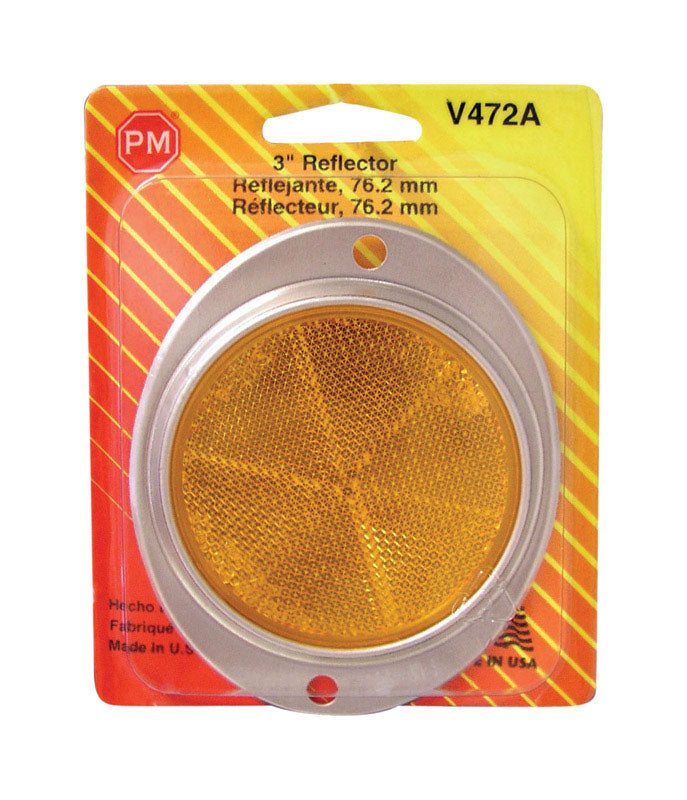 Peterson Amber Round Reflector 1 pk