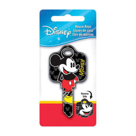 Hillman Disney Mickey Mouse House Key Blank 68 SC1 Single For Schlage Locks