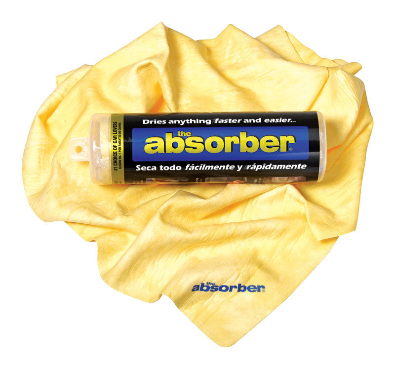The Absorber 27 in. L X 17 in. W Synthetic Chamois 1 pk