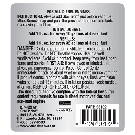 Star brite Star Tron Diesel Fuel Treatment 32 oz