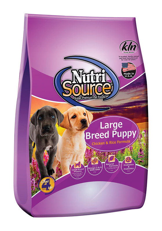 NutriSource Puppy Chicken and Rice Cubes Dog Food 26 lb