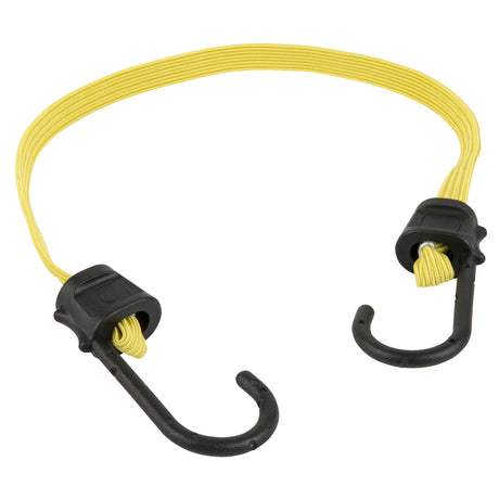 Keeper Yellow Flat Bungee Cord 24 in. L X 0.315 in. 2 pk