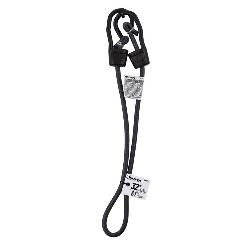 Keeper Gray Bungee Cord 32 in. L X 0.374 in. 1 pk